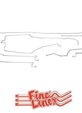 Fine Lines Complete Brake Line Kit For 99-02 GM 1500 Truck 4WD Ext Cab/Long Bed Complete Steel                                     - CBK0093OM - Image 2
