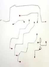 Fine Lines Complete Brake Line Kit For 02-03 Durango RT 4WD Disc Brakes Complete Steel                                     - CBK0096OM - Image 2