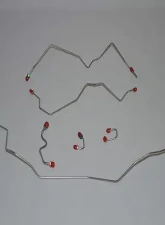 Fine Lines Complete Brake Line Kit For 95-97 Dodge Ram 1500 4WD RWABS Ext Cab/Short Bed Complete Stainless                                     - CBK0097SS - Image 2