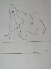 Fine Lines Complete Brake Line Kit For 06-08 Dodge Ram 1500 4WD RWABS Reg Cab/Short Bed Complete Steel                                     - CBK0102OM - Image 2