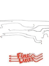 Fine Lines Complete Brake Line Kit For 03-04 GM 1500 Truck 4WD Reg Cab/Short Bed Complete Steel                                     - CBK0103OM - Image 2