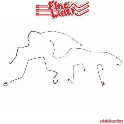 Fine Lines Complete Brake Line Kit For 05-07 Ford F-250 Super Duty 4WD AWABS Ext Cab/Long Bed Complete Stainless - CBK0105SS