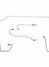 Fine Lines Complete Brake Line Kit For 00-07 Ford Focus AWABS Traction Control Complete Stainless                                     - CBK0108SS - Image 2