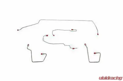 Fine Lines Complete Brake Line Kit For 00-07 Ford Focus AWABS Traction Control Complete Stainless - CBK0108SS