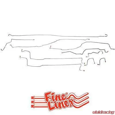 Fine Lines Complete Brake Line Kit For 03-04 GM 1500 2WD Ext/Crew Cab/Short Bed Complete Stainless - CBK0110SS