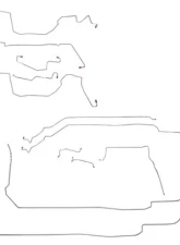 Fine Lines Complete Brake Line Kit For 00-05 Chevrolet Cavalier/Sunfire with ABS Complete Stainless                                     - CBK0115SS - Image 2