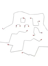 Fine Lines Complete Brake Line Kit For 01-02 Ram 3500 4 WD Rear ABS Quad Cab Long Bed Steel                                     - CBK0145OM - Image 2