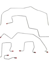 Fine Lines Complete Brake Line Kit For 98-01 RAM 2500 Man 4WD Rear ABS Ext Cab Long Bed Stainless                                     - CBK0148SS - Image 2