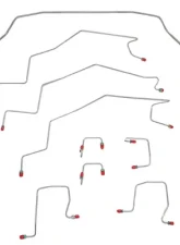 Fine Lines Complete Brake Line Kit For 98-01 RAM 2500 MAN 2WD ALL ABS Ext Cab Long Bed Stainless                                     - CBK0160SS - Image 2