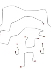 Fine Lines Complete Brake Line Kit For 95-97 Ram 3500 2WD All ABS Ext Cab w/ Long Bed Complete Stainless                                     - CBK0164SS - Image 2