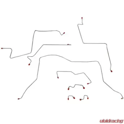 Fine Lines Complete Brake Line Kit For 01-02 Ram 2500/3500 4WD Manual Trans 4WD Disc Ext Cab/Long Bed Complete Steel - CBK0171OM