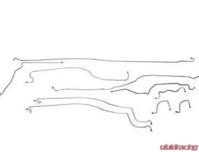 Fine Lines Complete Brake Line Kit For 03-04 GM 1500 Truck 4WD Reg Cab/Short Bed Complete Stainless - CBK0200SS