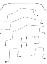 Fine Lines Complete Brake Line Kit For 98-01 Dodge Ram 1500 4WD RWABS Quad Cab/ Short Bed Complete Stainless                                     - CBK0206SS - Image 2