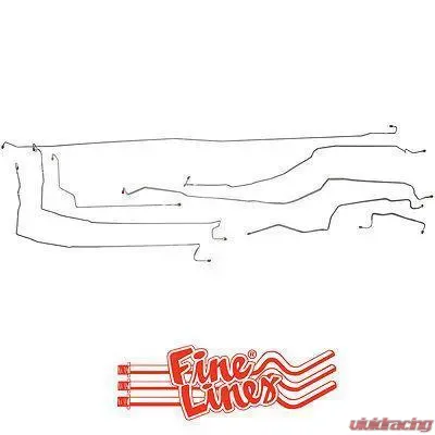 Fine Lines Complete Brake Line Kit For 00-02 GM 1500 SUV 4WD 130wb Complete Stainless - CBK0218SS
