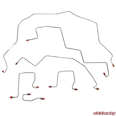 Fine Lines Complete Brake Line Kit For 98-01 Ram 2500 Manual 4WD Rear ABS Regular Cab with Long Bed Complete Stainless - CBK0220SS