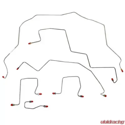 Fine Lines Complete Brake Line Kit For 95-97 Ram 2500 Auto 4WD Reg w/ Long AWABS Complete Stainless - CBK0226SS