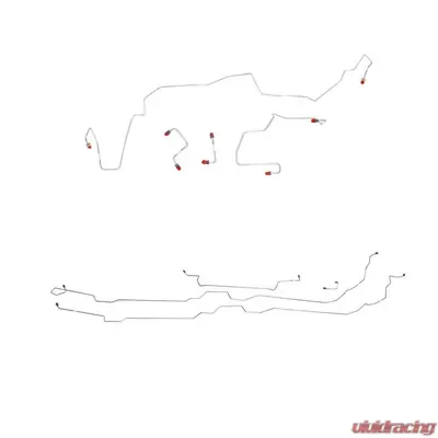 Fine Lines Complete Brake Line Kit For 2005-09 Chevrolet Equinox 4WD All-Wheel ABS Complete Steel - CBK0233OM