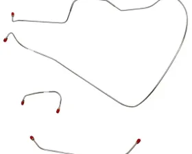 Fine Lines Front Brake Line Kit For 63-64 Ford Galaxie Hi-Performance 3 Piece Set Stainless
