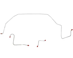 Fine Lines Front Brake Line Kit For 65 Ford Galaxie w/ Power Brakes Front 3 Piece Brake Set Steel