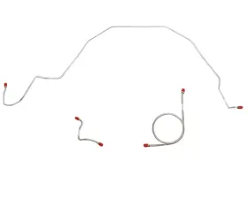 Fine Lines Front Brake Line Kit For 66 Ford Galaxie w/ Standard Brakes Front 3 Piece Brake Set Stainless