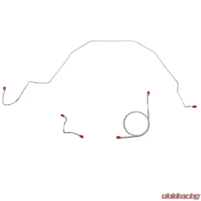Fine Lines Front Brake Line Kit For 66 Ford Galaxie w/ Standard Brakes Front 3 Piece Brake Set Stainless - GKT6601SS