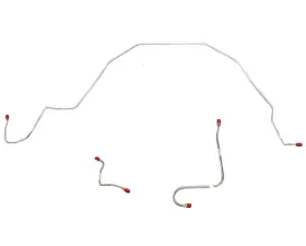 Fine Lines Front Brake Line Kit For 66 Ford Galaxie w/ Power Brakes Front 3 Piece Brake Set Steel