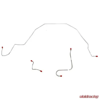 Fine Lines Front Brake Line Kit For 66 Ford Galaxie w/ Power Brakes Front 3 Piece Brake Set Steel - GKT6602OM