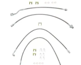 Fine Lines Brake Hose Kit For 99-07 GM 2500HD / 3500 non Dually Complete Kit Braided Stainless