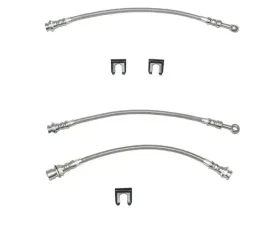 Fine Lines Brake Hose Kit For 93-97 GM F-Body Kit 3pcs Braided Stainless
