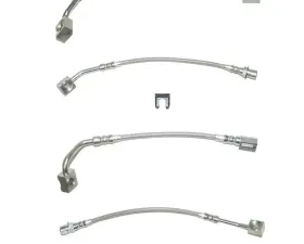 Fine Lines Brake Hose Kit For 94-95 Ford Mustang GT Kit 5pcs Braided Stainless