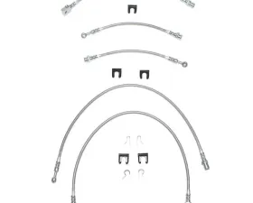 Fine Lines Brake Hose Kit For 00-06 GM 1500 4WD Non TC SUV Kit 5pcs Braided Stainless