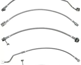 Fine Lines Brake Hose Kit For 99-01 Ford F-250/F-350 Super Duty 4WD RWABS Non-Staggered Rear Calipers Kit Braided Stainless
