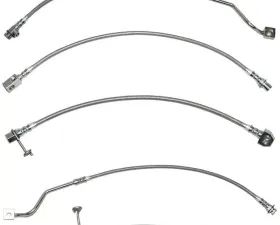 Fine Lines Brake Hose Kit For 99-04 Ford F-250/F-350 Superduty 4WD AWABS Non-Staggered Rear Calipers Kit Braided Stainless