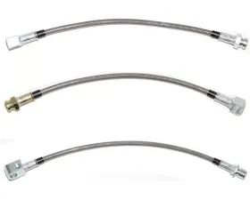 Fine Lines Brake Hose Kit For 71-72 Chevrolet C10 Front Brake Hose and Drop Hose Kit Braided Stainless