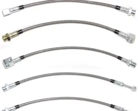Fine Lines Brake Hose Kit For 71-72 Chevrolet C10 w/ Rear Disc Conversion Complete Kit Braided Stainless
