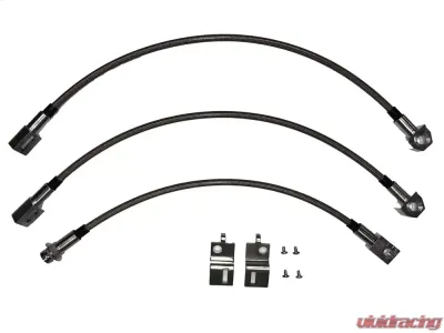 Fine Lines Brake Hose Kit For 69-72 GM A-Body Disc Kit Braided Stainless - HSK0044SS