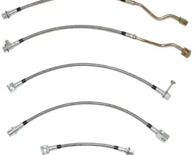 Fine Lines Brake Hose Kit For 01-05 GM S-Series 4WD with 4 Wheel Disc Brakes Complete Kit Stainless