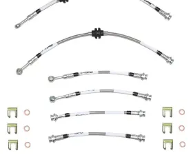 Fine Lines Brake Hose Kit For 05-06 GTO Complete DOT Kit 6pcs Braided Stainless