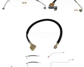 Fine Lines Brake Hose Kit For 02-05 Ram 1500 AWABS Complete Kit Rubber