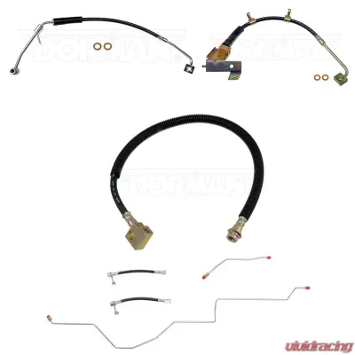 Fine Lines Brake Hose Kit For 02-05 Ram 1500 AWABS Complete Kit Rubber - HSK0062OM