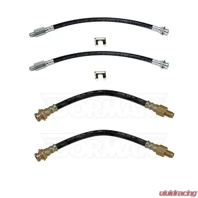 Fine Lines Brake Hose Kit For 63-82 Corvette Complete Kit Rubber - HSK0065OM