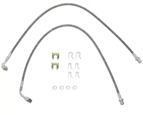 Fine Lines Brake Hose For 99-07 GM Full Size Truck Front Set Braided Stainless