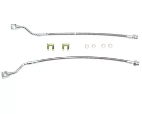 Fine Lines Brake Hose For 01-07 GM Truck 1500HD/2500/2500HD/3500 Rear Caliper Set Braided Stainless
