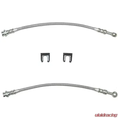 Fine Lines Brake Hose For 00-06 GMC 1500 SUV 4WD/2WD Front Kit Stainless - HSP0021SS