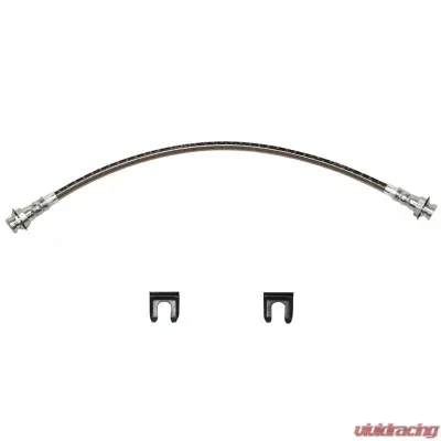 Fine Lines Brake Hose For 67 Camaro 67 Firebird Drum Brakes Front Braided Stainless 2 Required Stainless - HSP4274SS