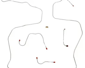 Fine Lines Front Brake Line Kit For 97-00 E-150/ E-250/ E-350 Club Wagon Stainless