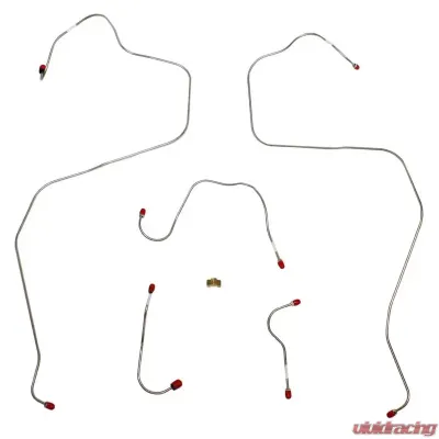 Fine Lines Front Brake Line Kit For 68-69 AMX/Javelin Standard Drum 5 Piece Set Steel - JKT6802OM