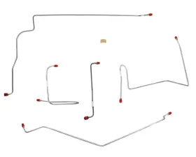 Fine Lines Front Brake Line Kit For 70 AMX/Javelin Power Drum 5 Piece Set Steel