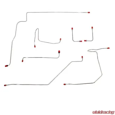 Fine Lines Front Brake Line Kit For 70 Rebel Mach Power Disc 7 Piece Set Steel - JKT7011OM