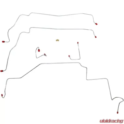 Fine Lines Front Brake Line Kit For 71-74 AMX/Javelin Front Brake Line Kit Power Disc Stainless - JKT7101SS